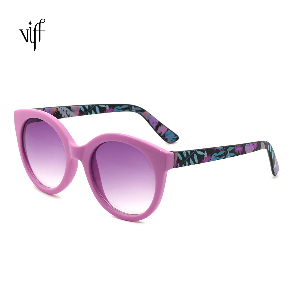 

2021 VIFF HP19753 round fancy pattern frame arcylic lens vintage fashion style fashion woman sunglasses
