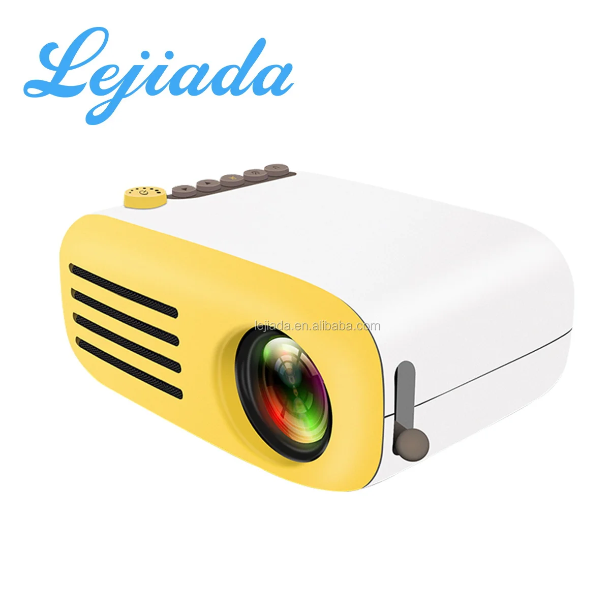 

Lejiada YG200 LED Mini Projector kids 600 Lumen Support 1080P USB Watch Phone Portable Home Cinema Media Player