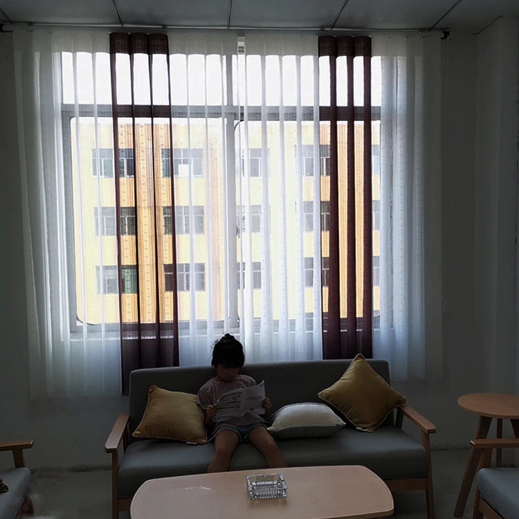Qida quality attractive room darkening sheer vertical blinds for windows