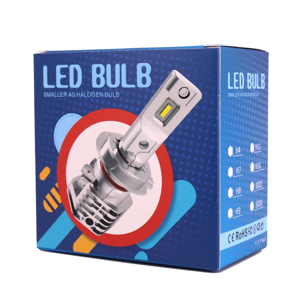 Fanless Led Headlight 6000k 25w H4 Front Light Led Motorcycle Headlight