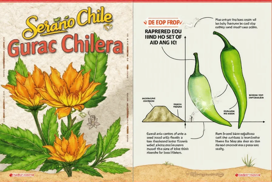 Comparison chart showing different chili peppers