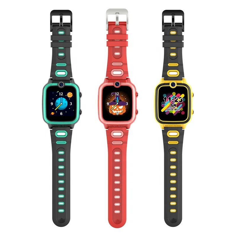 

Educational Kids Plenty games wach and Dual Camera Phone Custom face kid mp3 player smart watch, Red/yellow/green