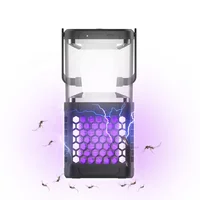 

Outdoor Portable Electricity and Solar Rechargeable Camping 2 in 1 Pest Control Bug Zapper Electric Mosquito Killer Lamp