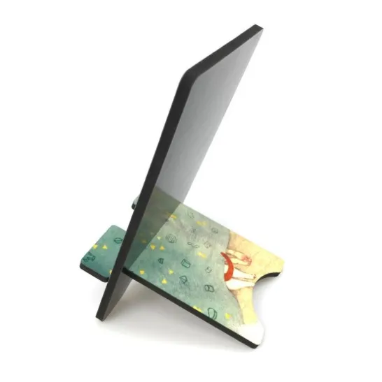 

Custom Printing Phone Holder Sublimation Blank MDF Mobile Phone Stand Holder Stand Desk Lazy Phone Holder