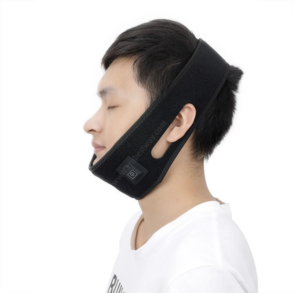 

Weight loss chin wrap physical therapy equipments Infrared Light Pad 635nm 850nm Red Light Therapy for double chin, Black