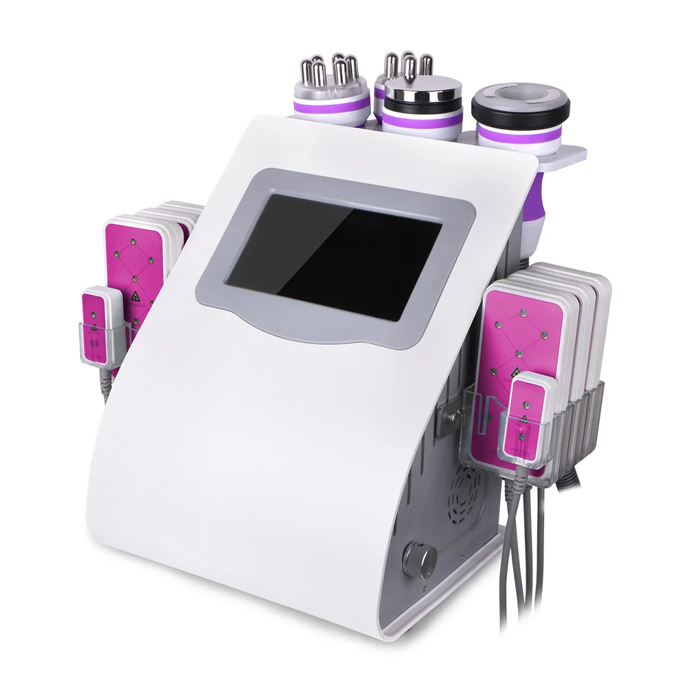 

Mychway Promotion 6IN1 Cavitation Vacuum RF LED laser Body Slimming Weight Loss Machine