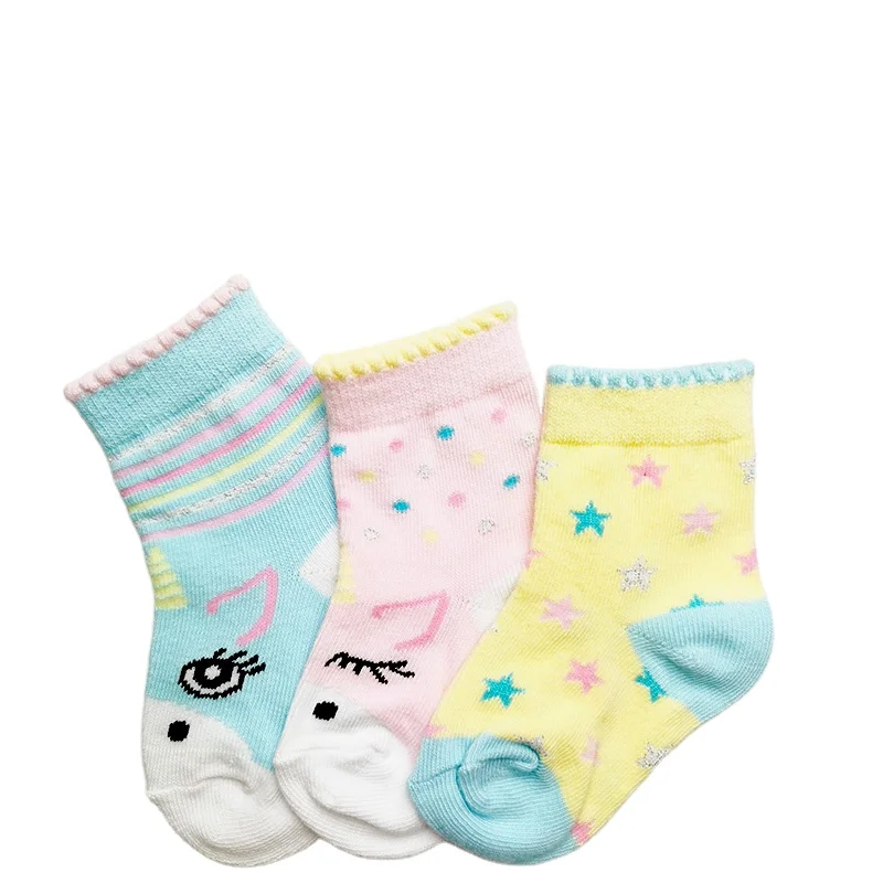 

China Custom Sock Manufacturer Wholesale Cheap Tube Cartoon Baby Socks, Custom color