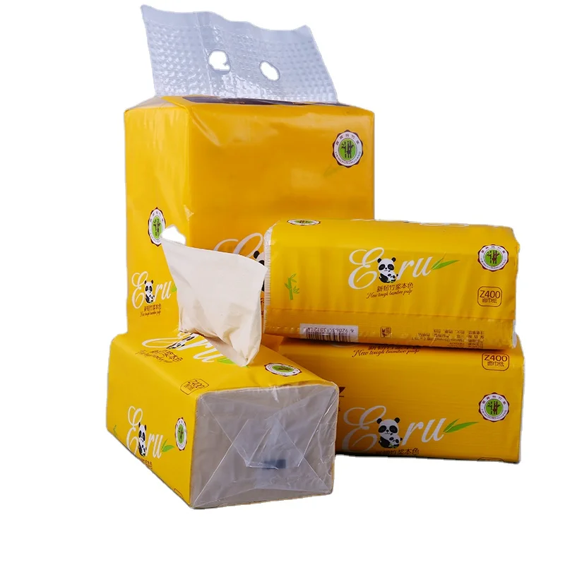 

Free Sample Cheap 2 Ply Soft Pack Facial Tissue, Natural Organic Bamboo Travel Facial Tissue Paper, White or nature