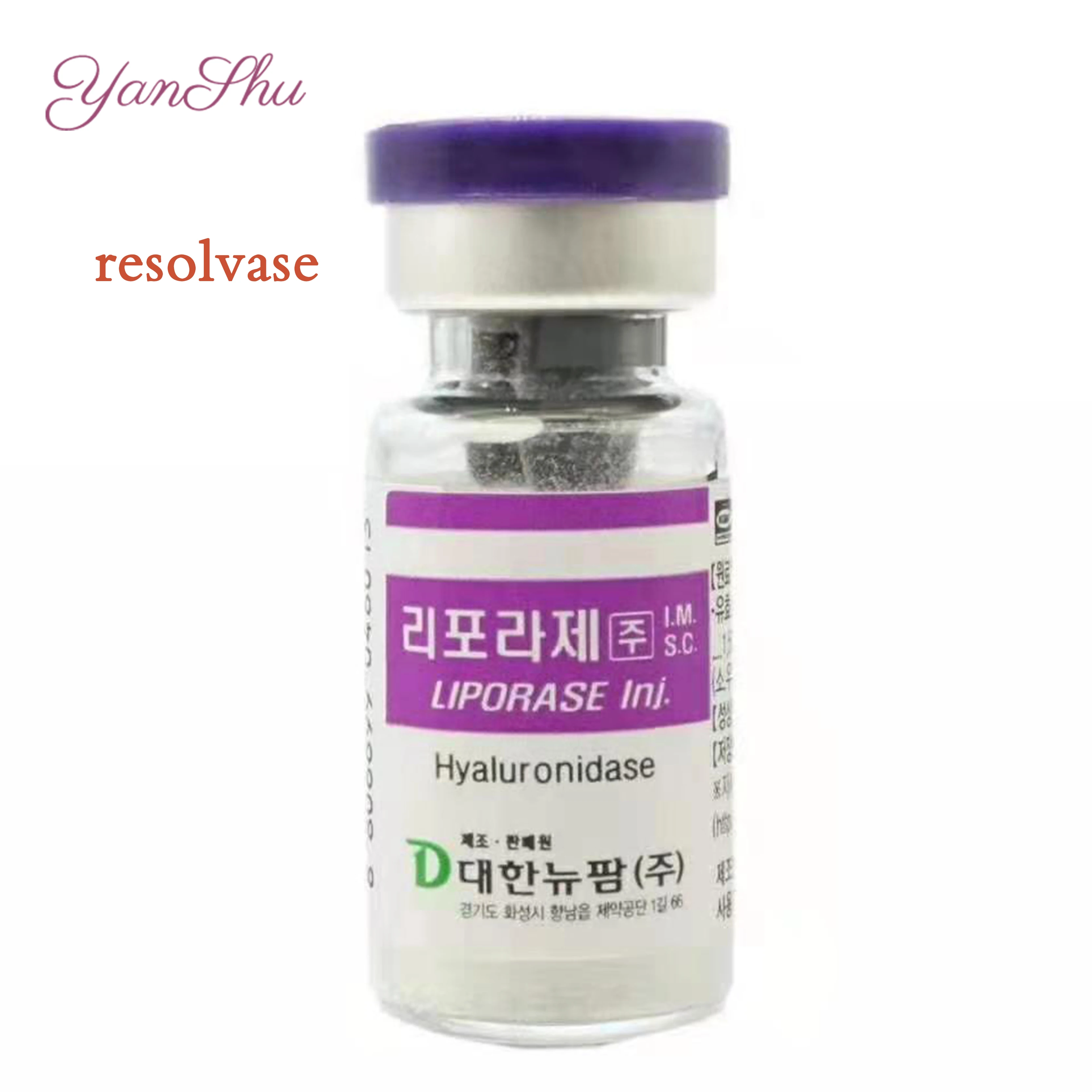 

Dissolve enzyme Dissolve excess hyaluronic acid, White