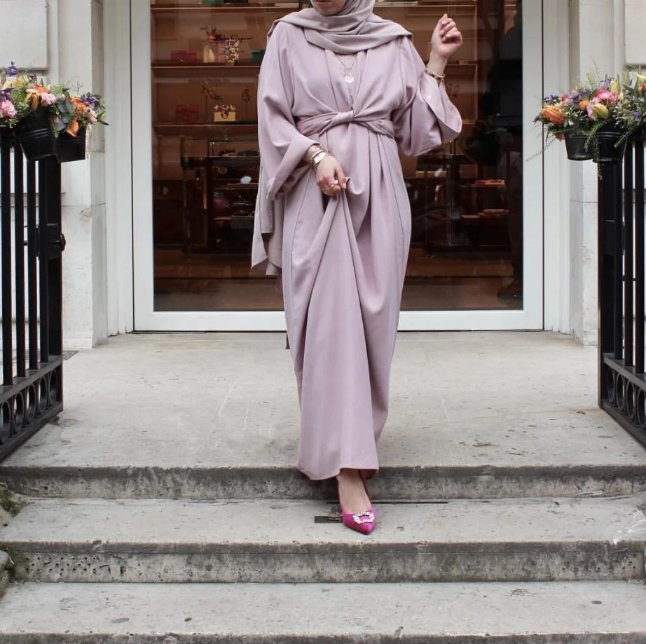 

2021 New Arrival Abaya Muslim Dresses Abaya Dubai Long Sleeves Islamic Clothing for Women Muslim Clothes