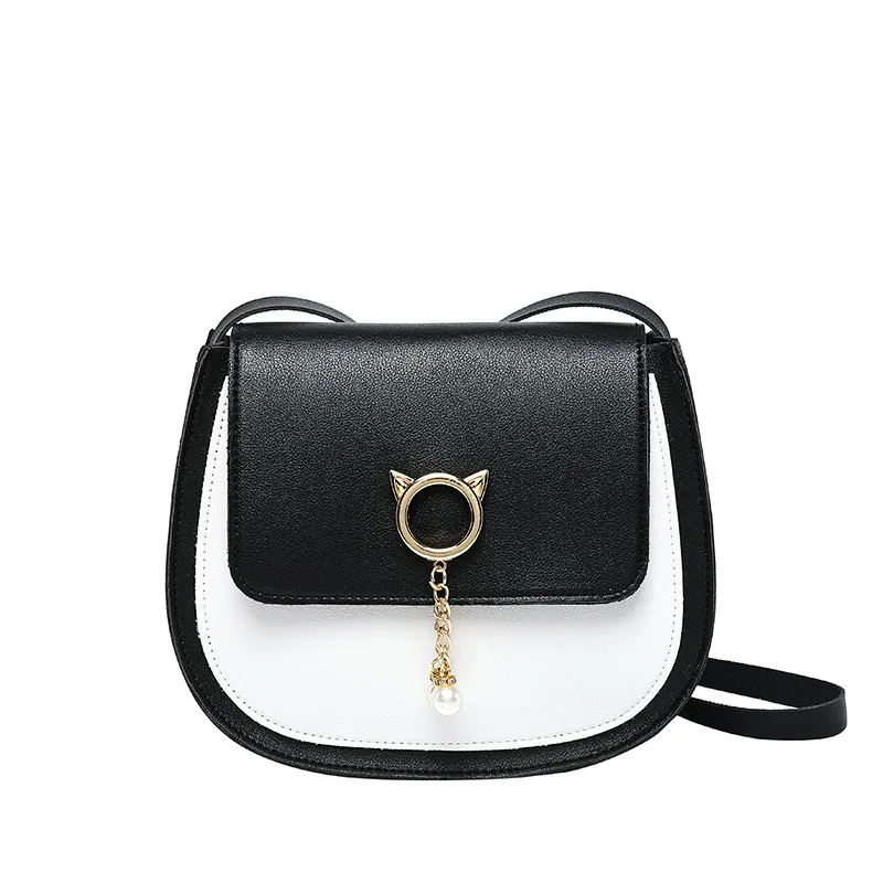 

Fashion Pu Leather Mini Messenger Bag Women Handbags Ladies Shoulder Bag, Green, yellow, orange, black, pink