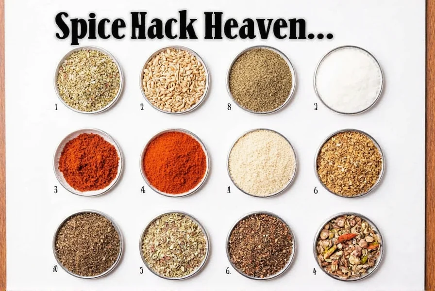 Spice shelf life comparison chart