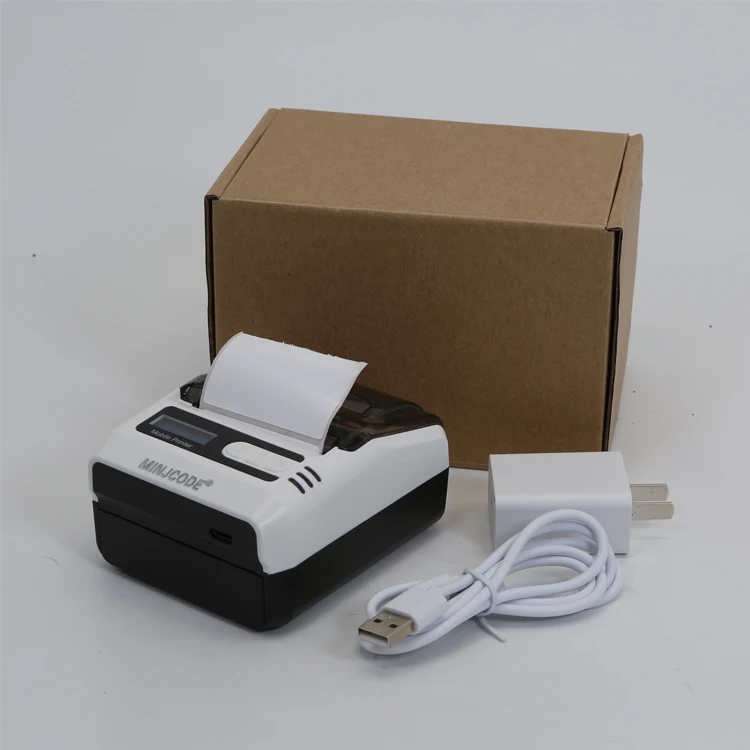 

MiNJCODE High Speed Wireless 58mm/80mm Blue tooth Portable Mini Direct Thermal Shipping Label Printer