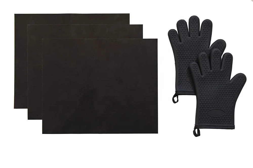 
FDA Approved Free Nonstick Eco Friendly Heat Resistant Easy Gas Charcoal Electric Grilling With Oven Mitts Gloves Baking Mat Stainless Steel Cookie Pan with Cooling Rack & Silicone Mat&nbsp;