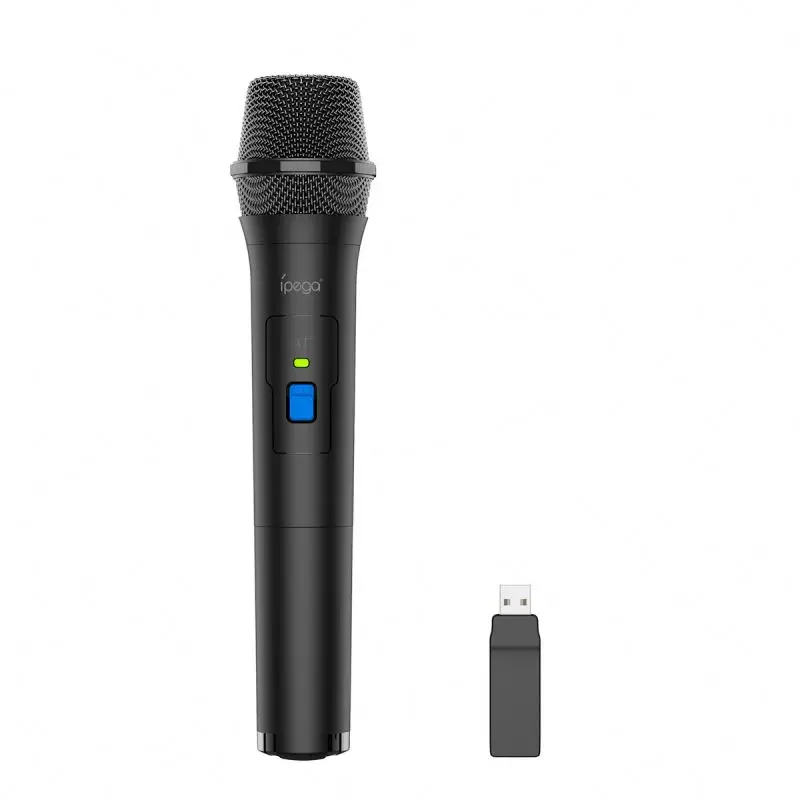 

Pg-9207 Wireless Microphone High Performance Ergonomic Karaoke For Nintend Switch Ps5 Ps4 Xbox One Wii U Microphone With Adapter, Black