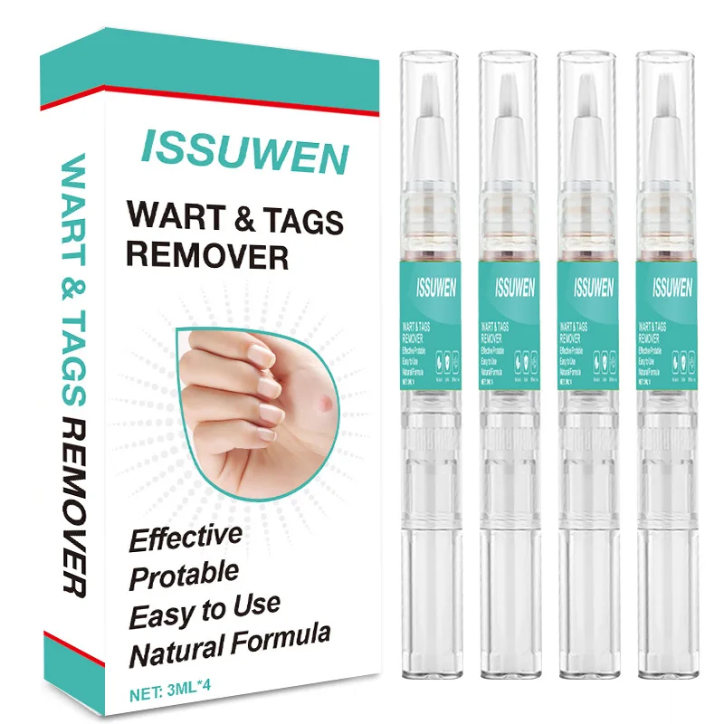 

4pcs Genital Wart Treatment pen Papillomas Removal of Warts Liquid From Skin Tags Removing Against Moles Remover Wart Pen