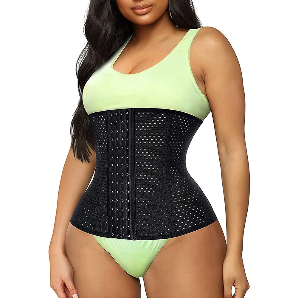 

Factory Women's Breathable Shapewear Waist Cincher Hourglass Trainer Girdle Waist Trainer Corset Shaper Belt for Weight Loss, Black