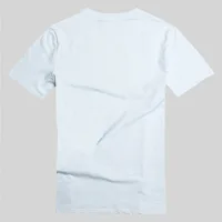 

pure white round collar t-shirt 100%cotton custom logo print t-shirt