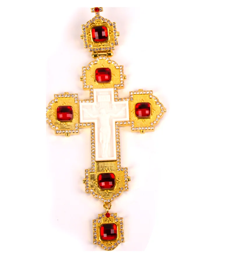 

Buy 1 get 1 free alloy gold plated chain for Orthodox Greek church necklace bishop pectoral cross, Picture