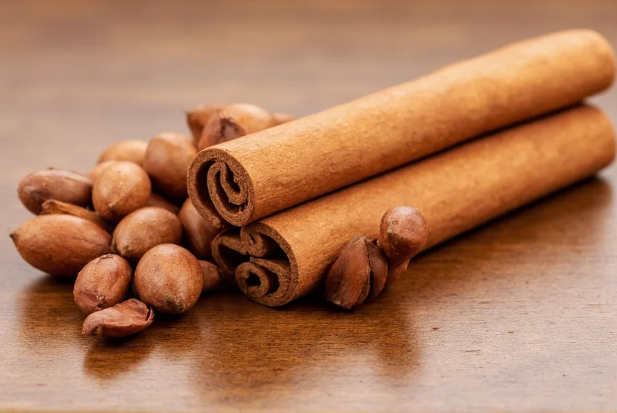 Close-up view of cinnamon sticks and ground cinnamon showing texture and color variations between Ceylon and Cassia varieties
