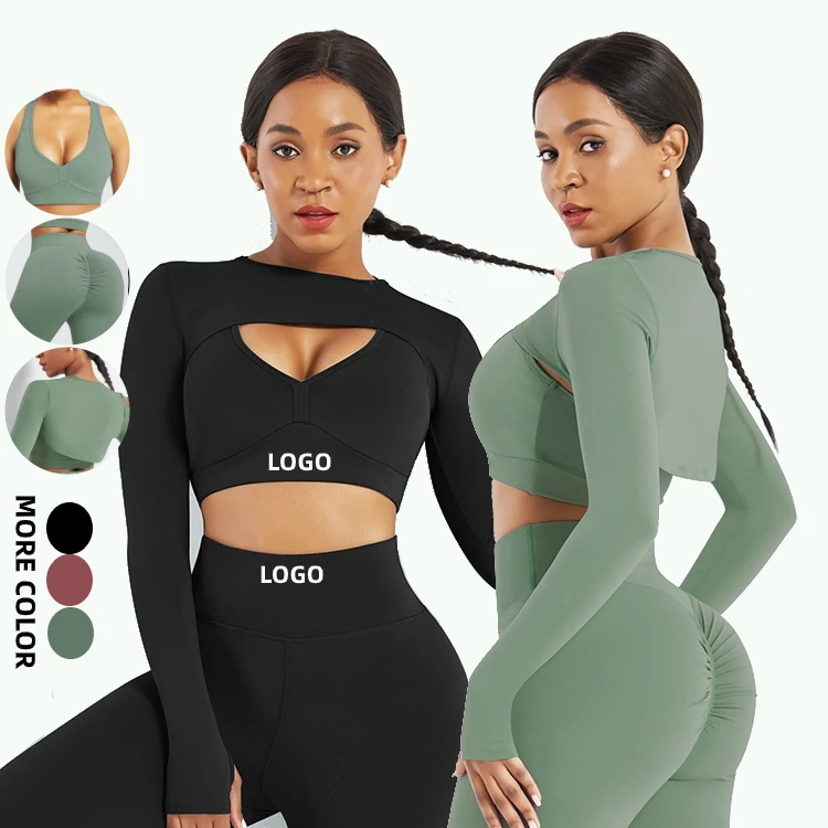 

New Pattern Wide Waistband High Waist Yoga Set Women 2 Piece Yoga Sets Apparel