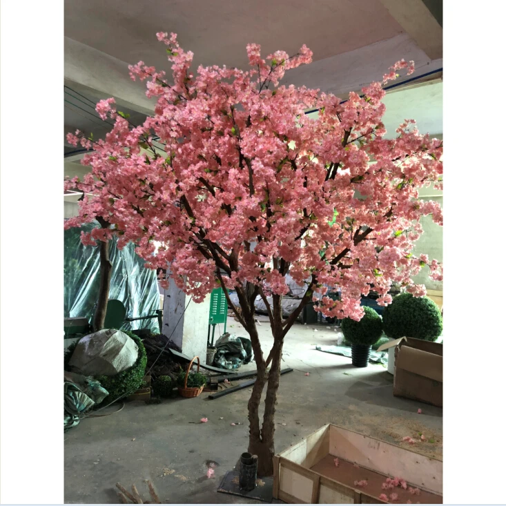 High Quality Customize Outdoor Indoor  Artificial Flower Plants Trees Sakura Wedding Cherry Blossom Tree