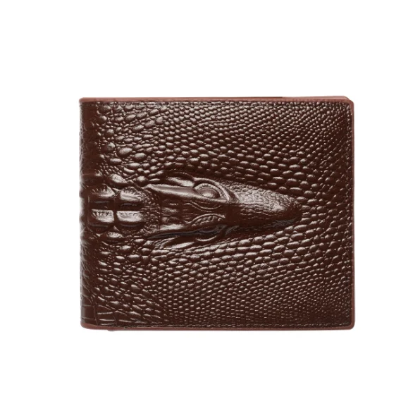 

Fashion crocodile PU leather men's wallet with large capacity pockets