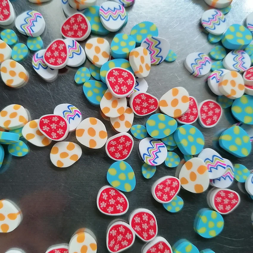 500g DIY Craft Slime Sprinkles Easter Decorated Egg Rabbit Polymer Clay  Sprinkles Slices