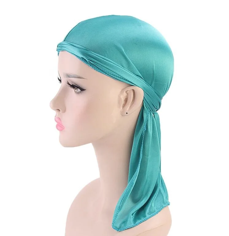 

Belt pirate Cap Silk silky durag inner Hat Muslim Islamic Hat 2021033005