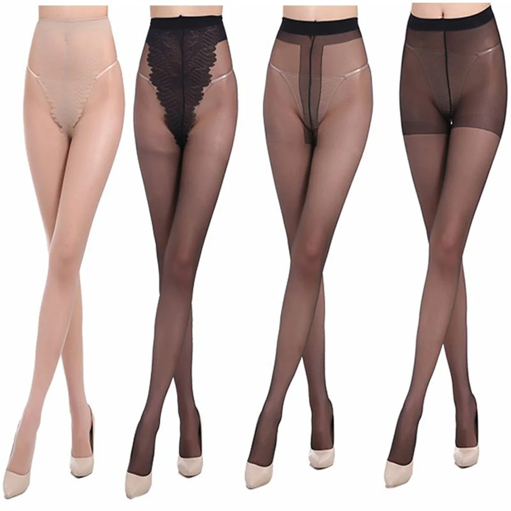 

Ifay Medias Fashion Women Office Lady Thigh High Nylon Pantyhose Stockings Designer Panty Hose Sexy Silk Stockings, Black/skin tone/brown/grey