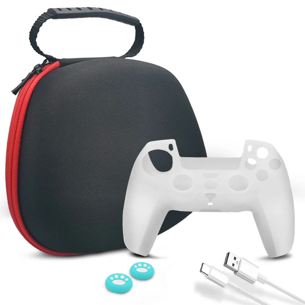 

for PS5 Controllers Carrying Pouch Travel Bag for Playstation 5 Portable Protector Case, Black