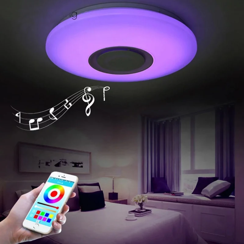 High quality Modern Smart LED ceiling lamp  intelligent control colorful living room bedroom  Intelligent led ceiling light
