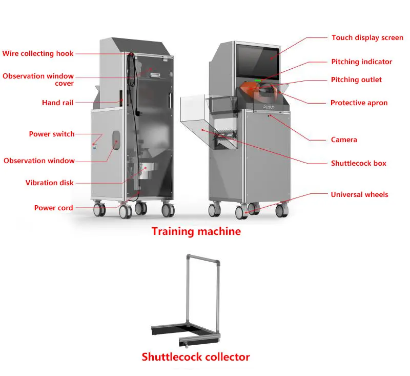 badminton trainer machine