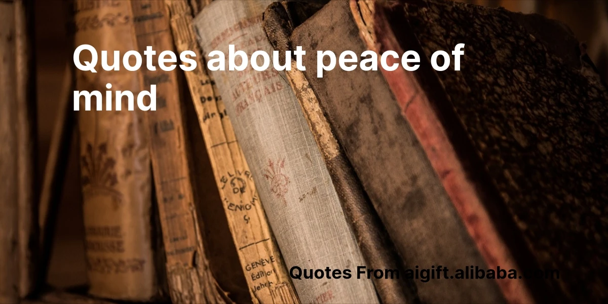 quotes about peace of mind