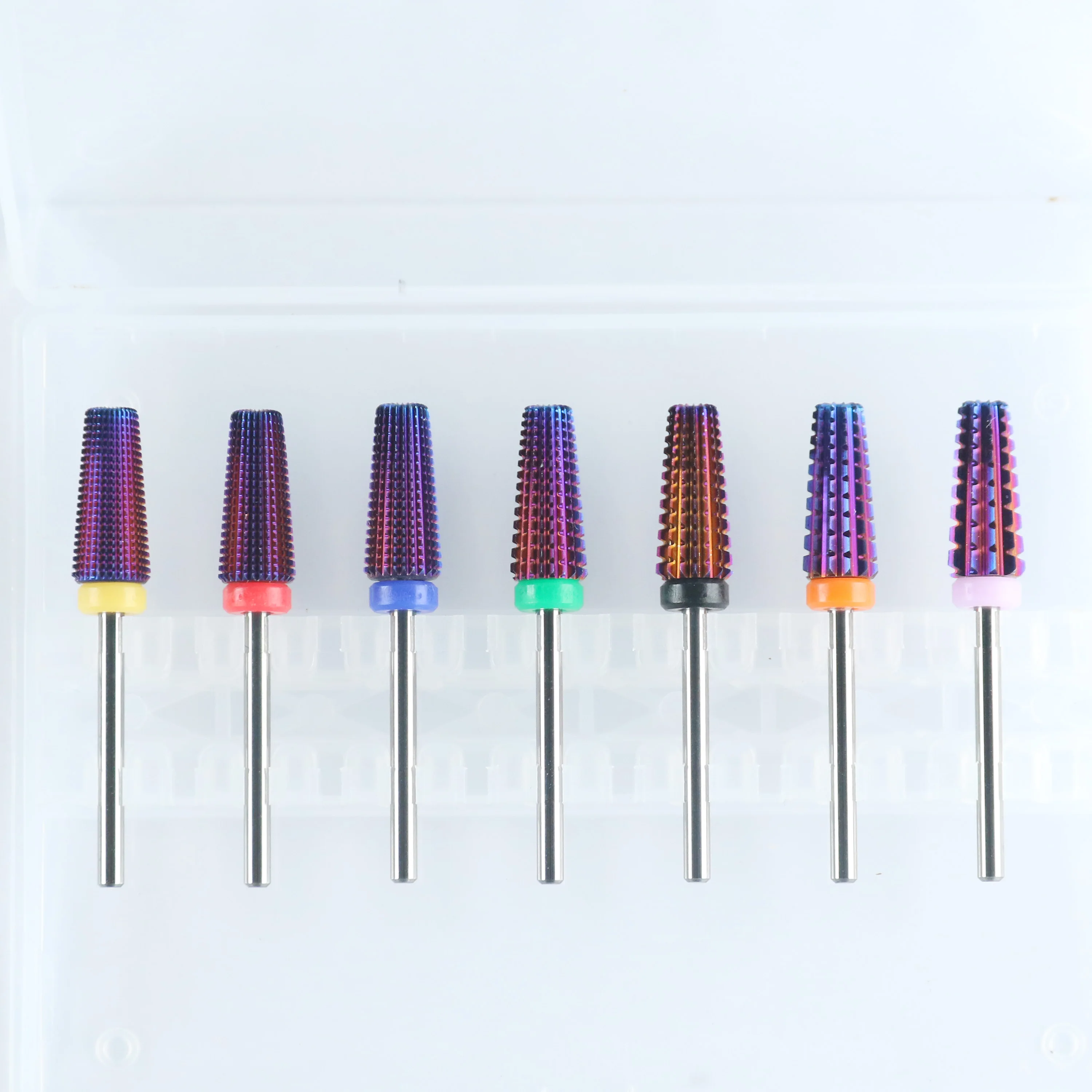 

5 in 1 High Quality Manicure Pedicure Tools Tapered Barrel Bit Tungsten Carbide Nail Drill Bit, Customized color