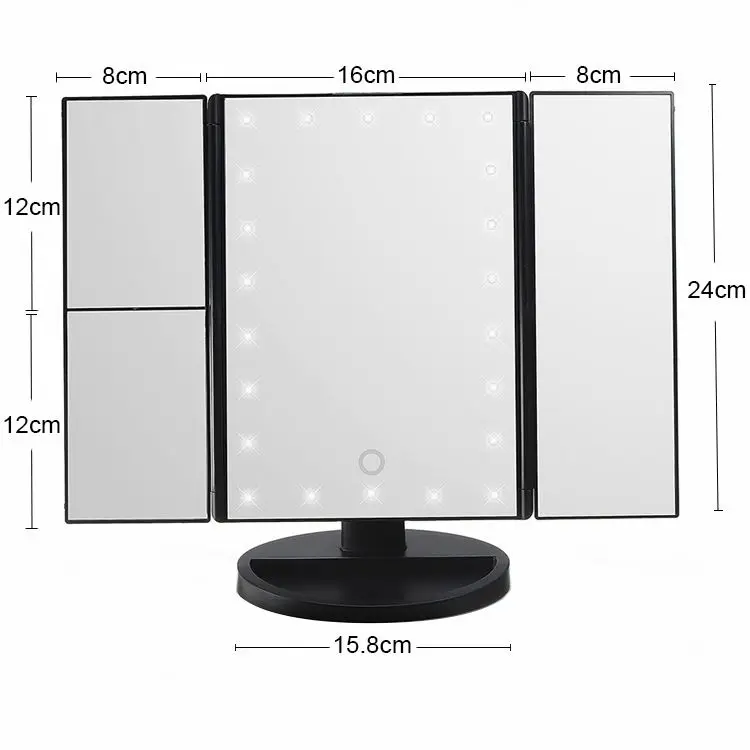 

Hot Sell Led Lighted Makeup Mirror With Lights 3 Color Temp Lighting.Html