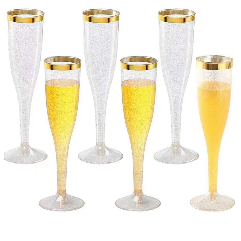 

New Design 6.5oz Disposable plastic cups Champagne cups Disposable cups for dinner cocktail party, Customized color