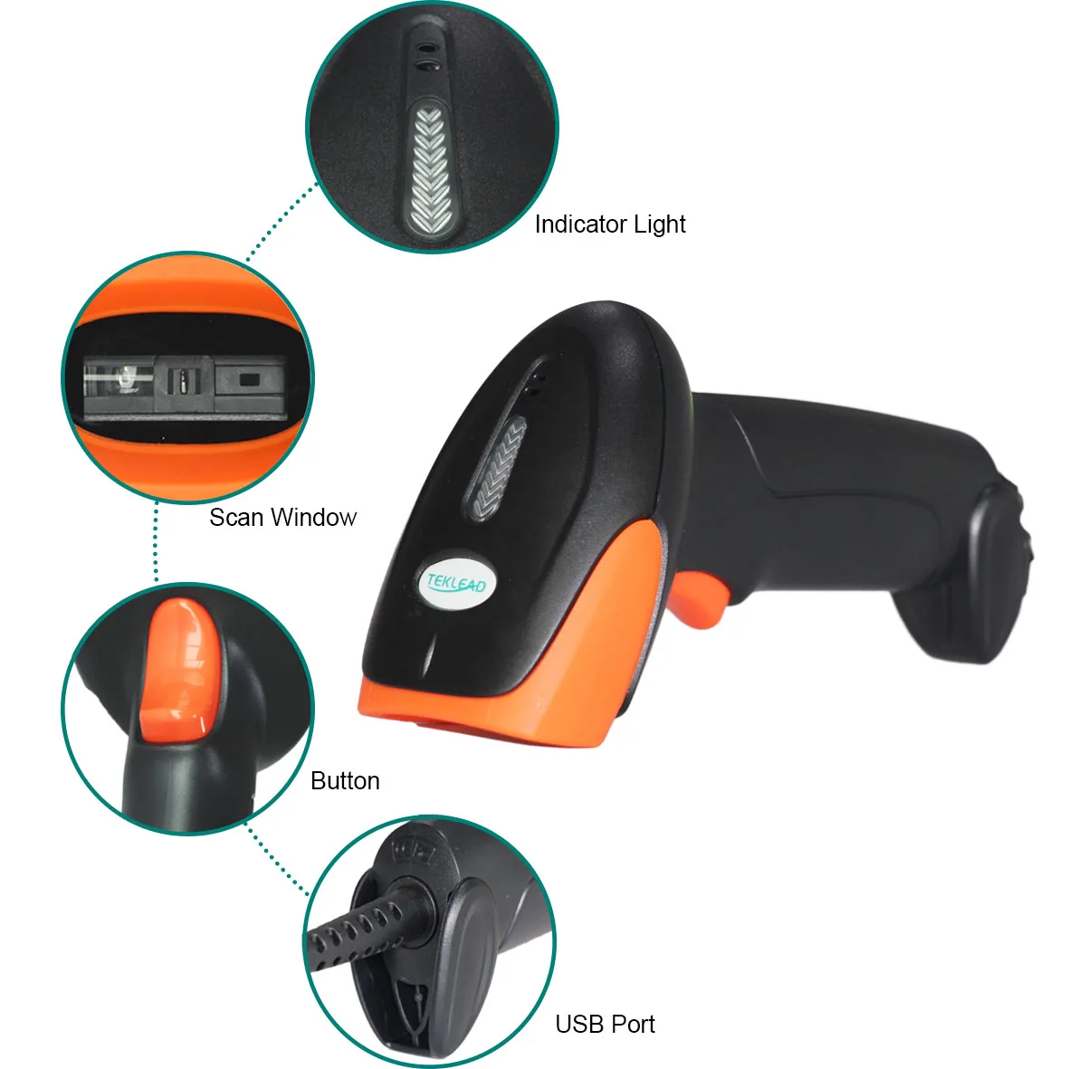 

Free shipping Low Price barcode scanner CCD 1D Wired USB bar code reader for retail store, Black white cyan