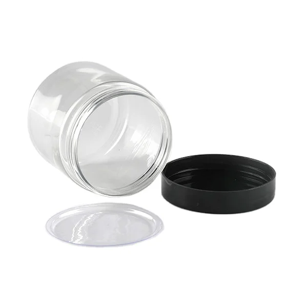 

Good selling cosmetic clear jars with lids 250g skin care face cream serum empty plastic jar bottle