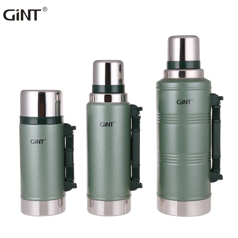 

Gint 2.2L Newest Outdoor Camping OEM Metal Stainless Steel Thermal Bottles Portable Vacuum Flask with Handle, Customized color