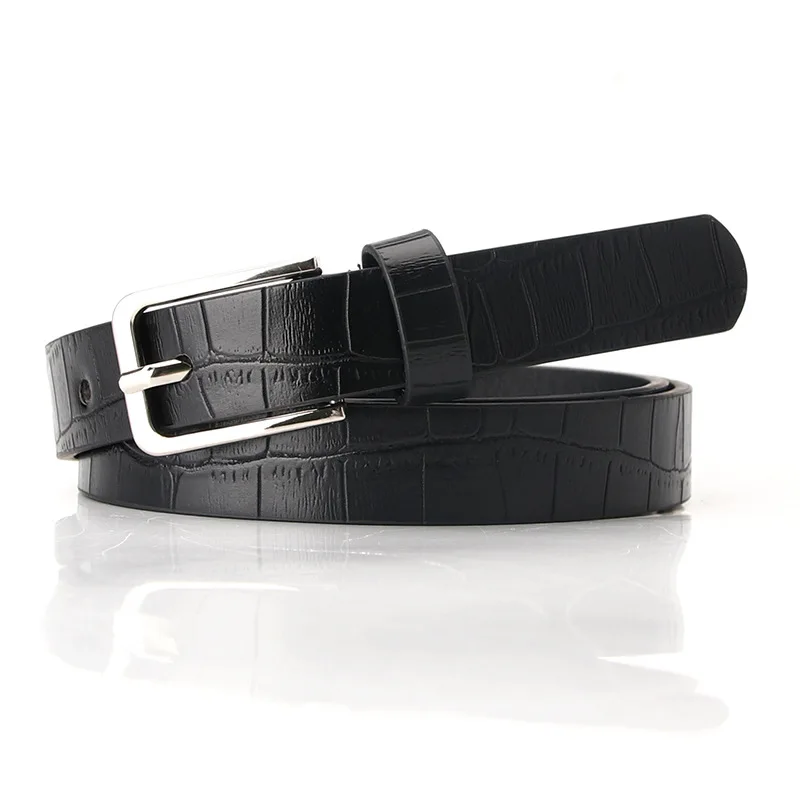 

Factory cheap price PU belt Jean 2019 woman fashion