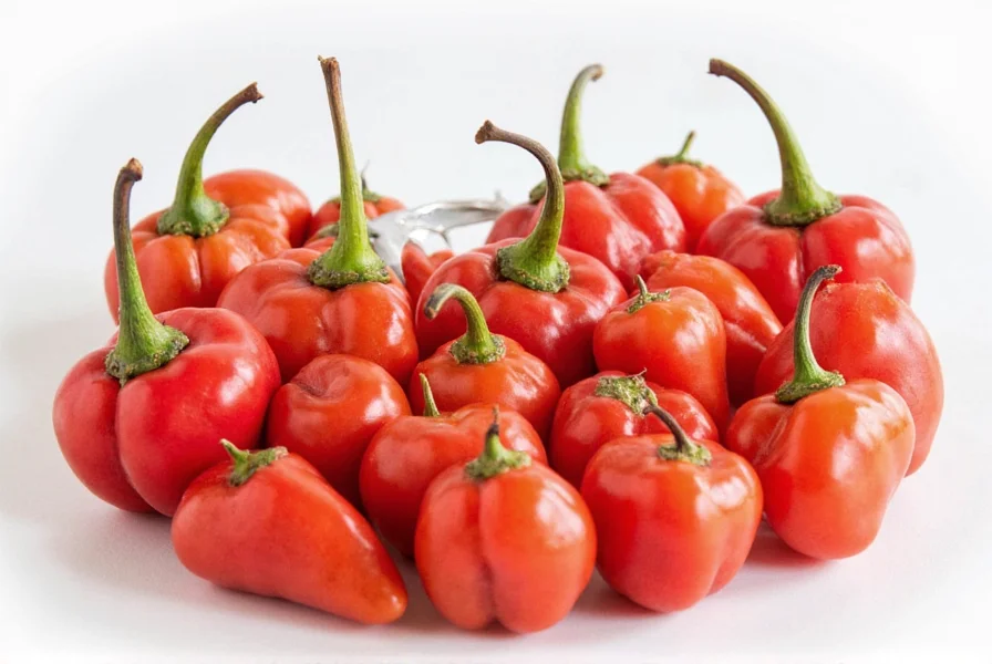 Dried Guajillo Peppers on a wooden table