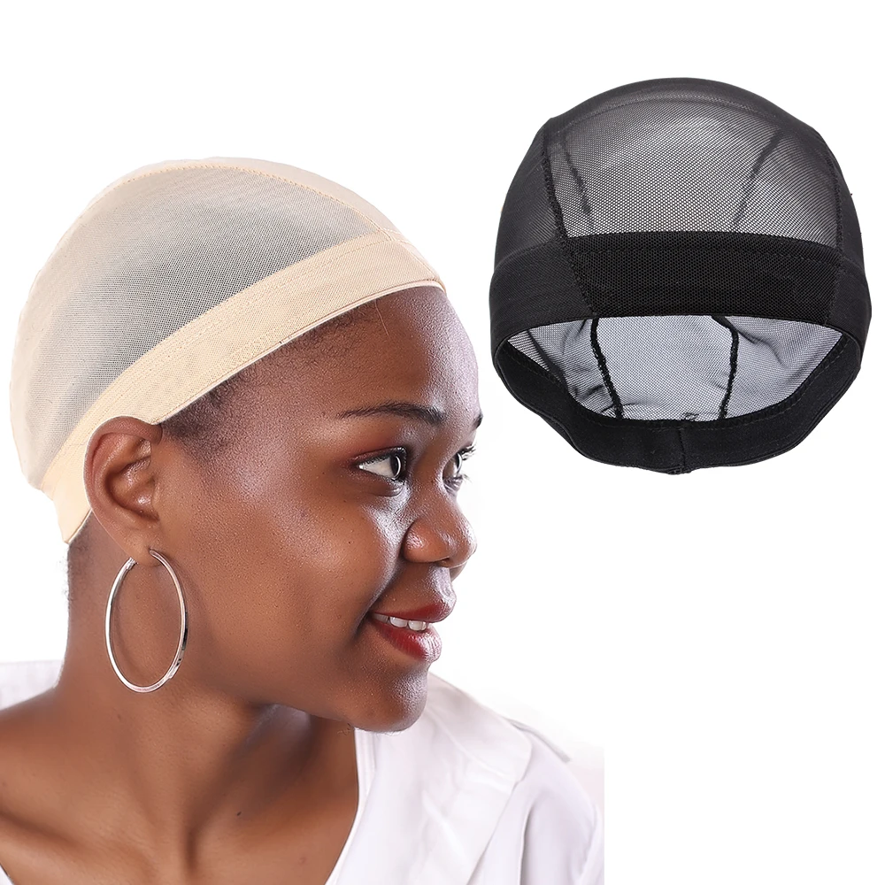 

Alileader Hot Sale Transparent Black Mesh Dome Cap Glueless Hair Caps