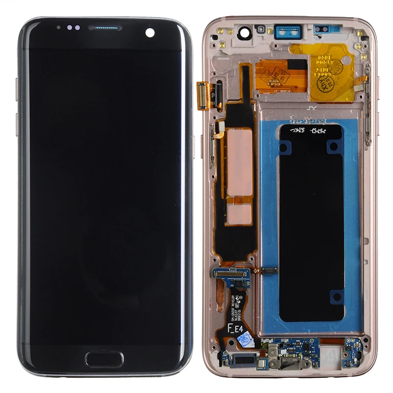 

Super Amoled 5.5" G935 Lcd For Samsung Galaxy S7 Edge G935FD G935F SM-G935F Lcd Display With Touch Screen Digitizer With Frame