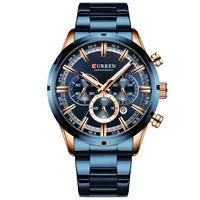 

2019 New Arrival Curren 8355 Stainless Steel Luxury Men's Quartz Watch Chronograph Man Wrist Watches Relogio Masculino