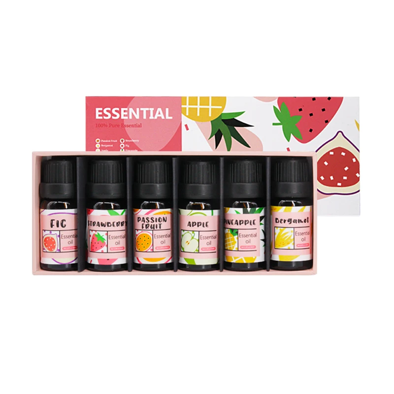 

OEM Factory 100% Pure Aromatherapy Fruit Scent Massage Oil 10 ml Bottles Home Fragrance Diffuser Essential Oil