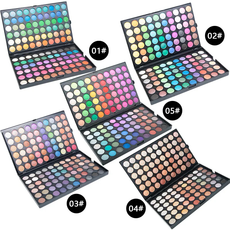 

Custom 120 Color Big Duochrome Neon Glitter Eyeshadow Pigments Pallette No Logo Eye Shadow Palettes