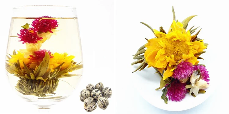 Handmade Fujian Flower Blooming Tea Balls Chinese Blooming Tea Flowering Blooming Flower Tea - 4uTea | 4uTea.com