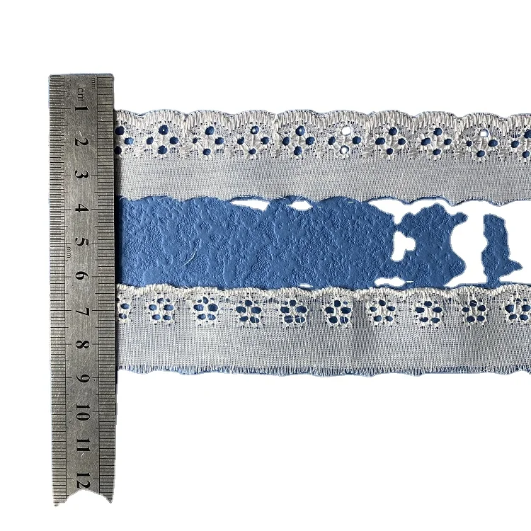 

Factory wholesale 2.5cm wide TC lace computer embroidery manual clothing accessories, Accept customized color