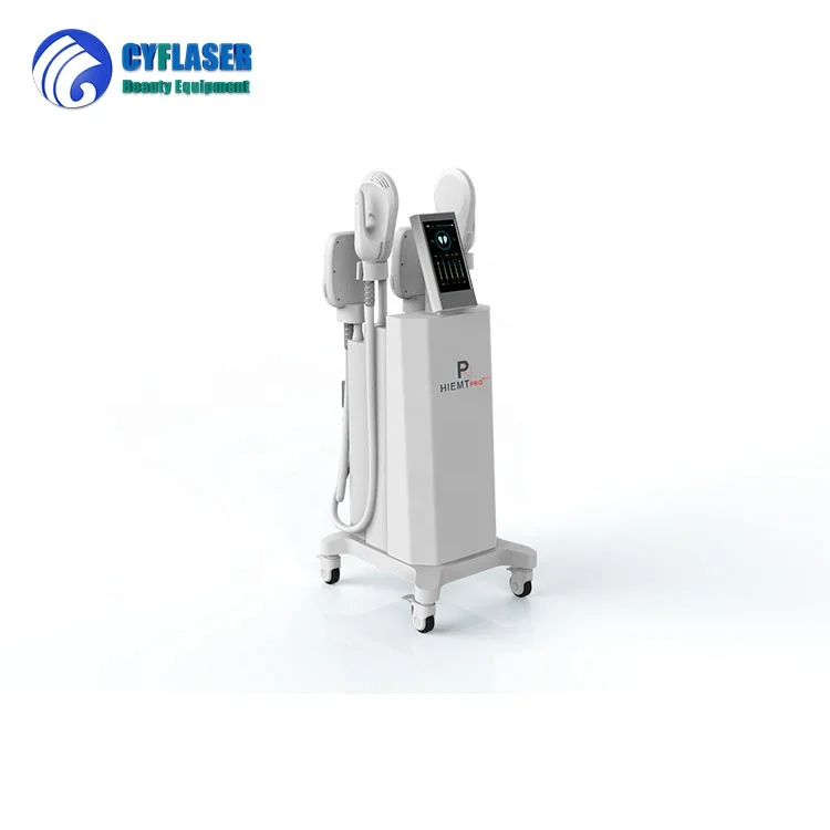 

2021 New Arrival Body EMS Build Muscle Emslim Sculpt HIMET Pro 2/4 Handles 7 Tesla Slimming Machine Air Cooling, White
